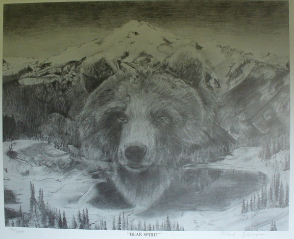 Bear Spirit pencil sketch