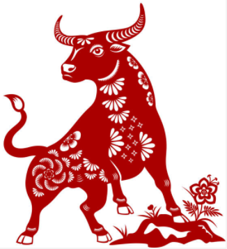Chinese Paper Cutting of Ox