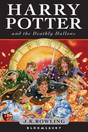 Bloomsbury children's cover of Harry Potter and the Deathly Hallows 