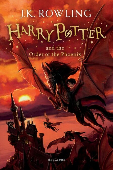 New Bloomsbury cover of Harry Potter and the Order of the Phoenix