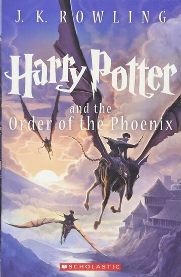 15th Anniversary Scholastic cover of Harry Potter and the Order of the Phoenix