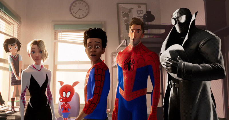 Miles Morales and the Spider-heroes from alternate universes