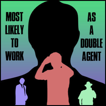 Most likely to work as a double agent