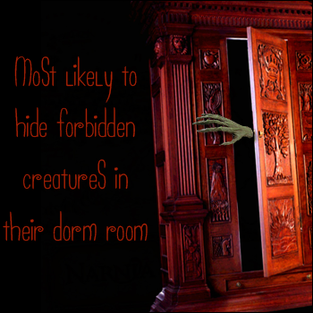 Mostly likely to hide forbidden creatures in their dorm room