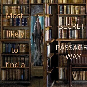 Most likely to find a secret passageway