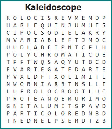 Word Search puzzle