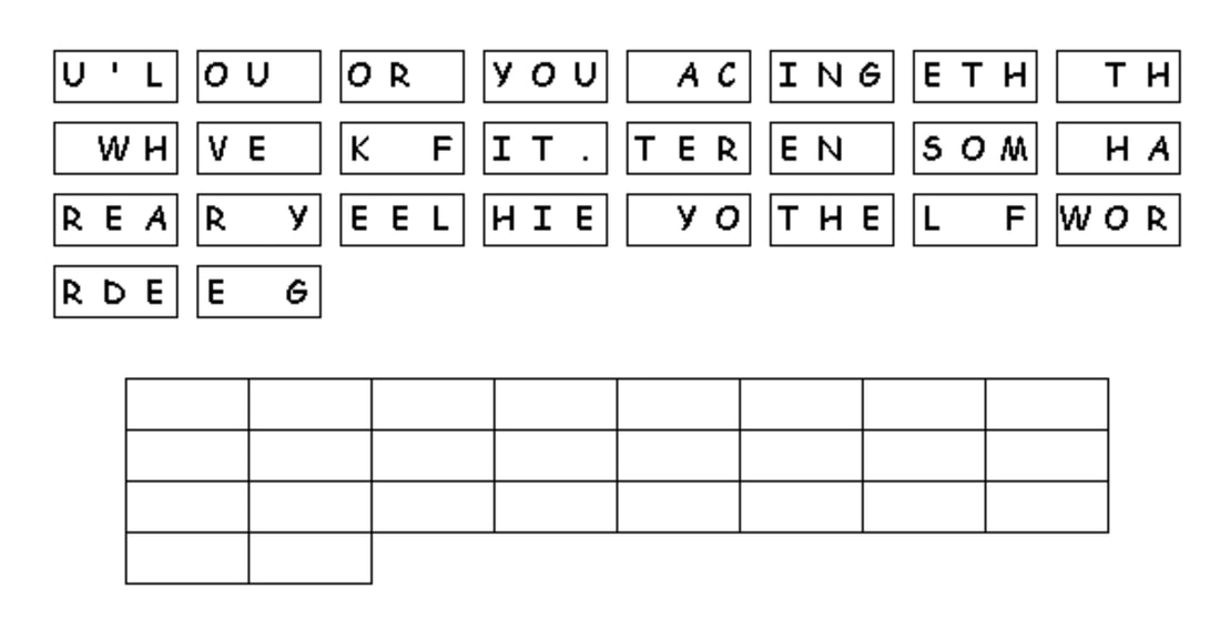 Letter Tiles puzzle